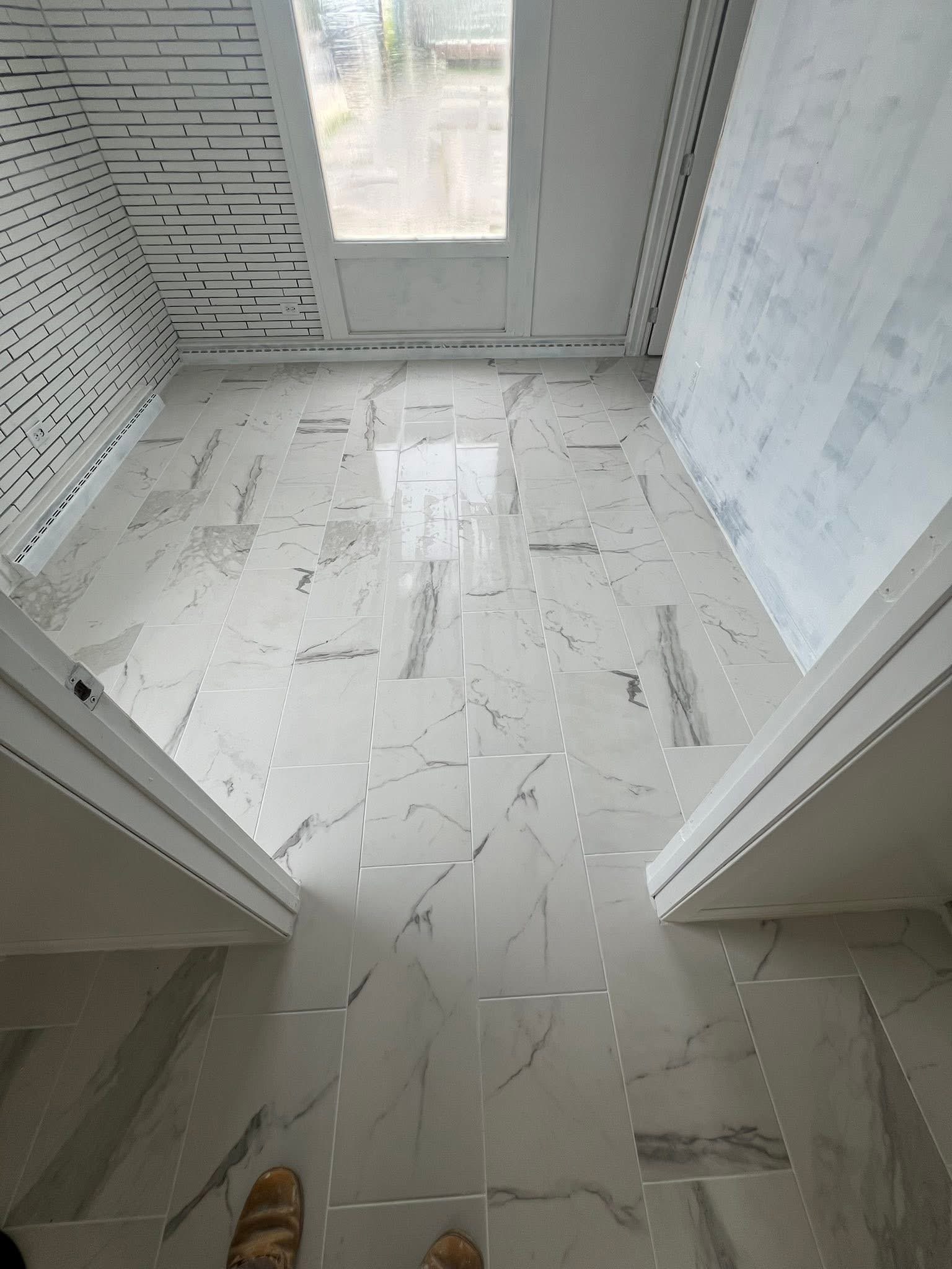 Finished Tile floor